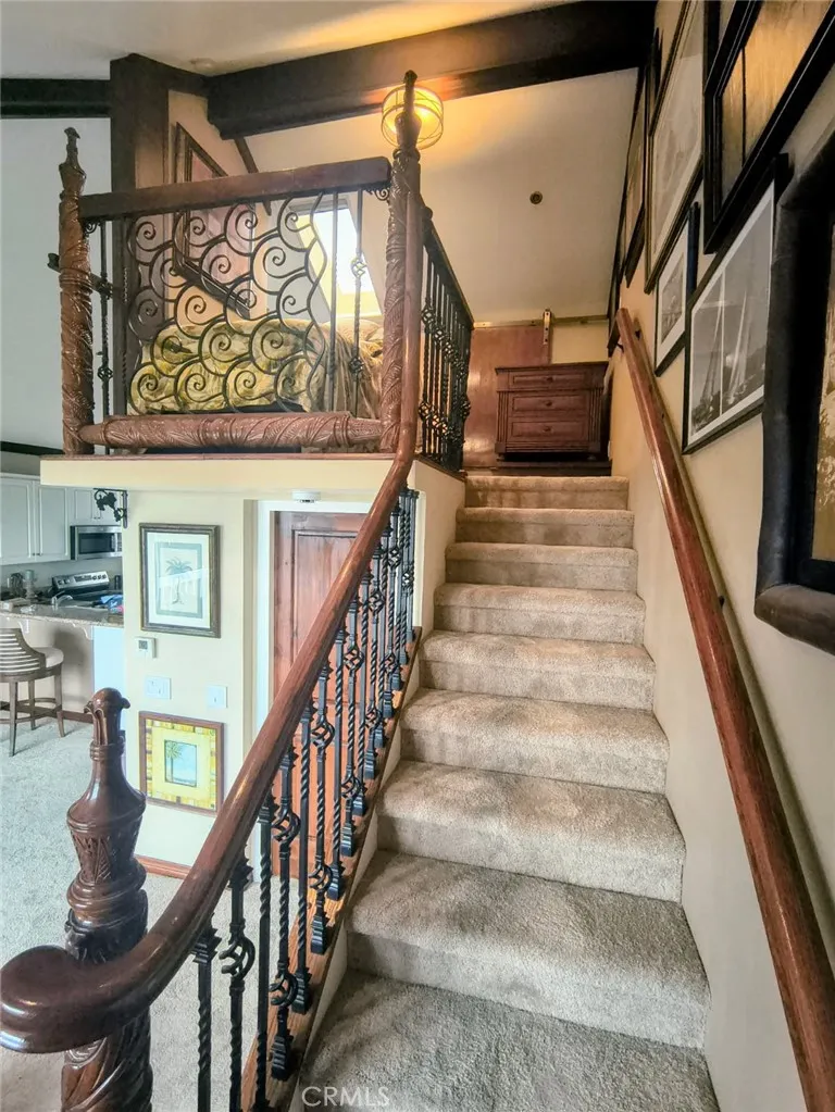 Stairs to loft area