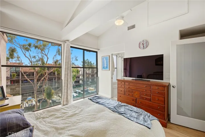 Master bedroom suite with wall to wall windows and an ensuite bath!