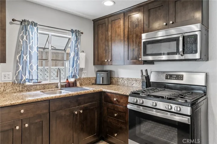 Kitchen with granite counter tops