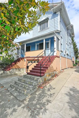 View of front of house with stairway
