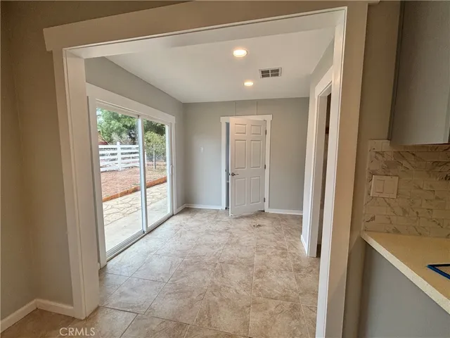 Entryway facing garage entrance.