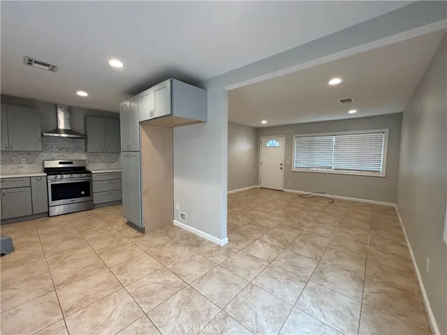 Kitchen and living room