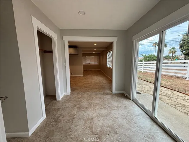 From garage entrance looking toward main entry.