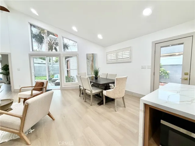 Luxury vaulted ceilings in the Great room and dining area
