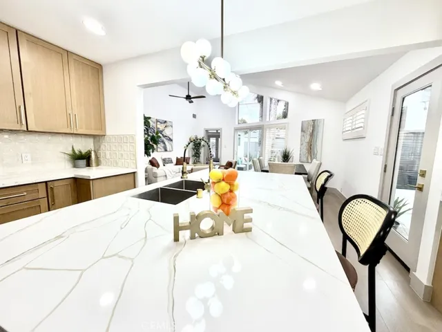Open concept into the Great Room/Family room