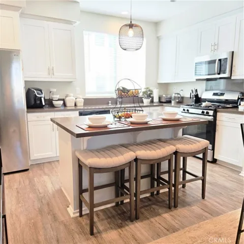 Open Kitchen with countertop seating