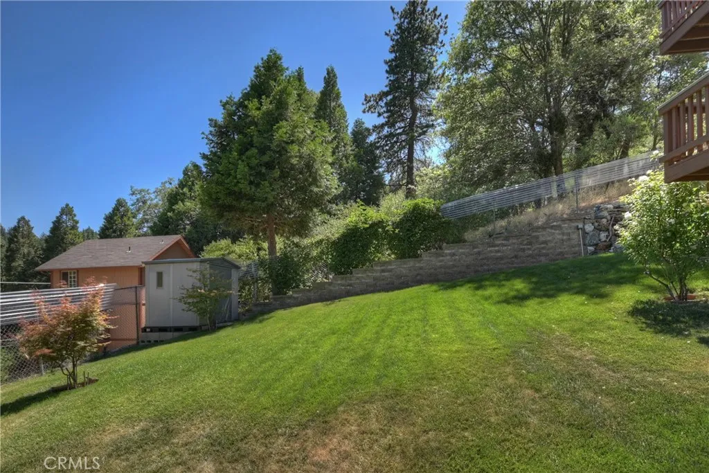 Grassed and fenced Back yard