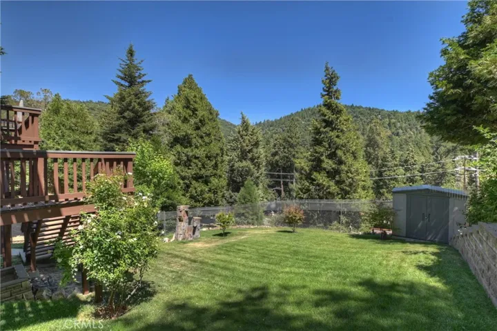 Grassed and fenced Back yard