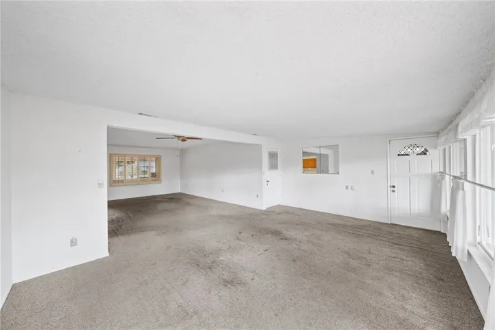 living room and lanai