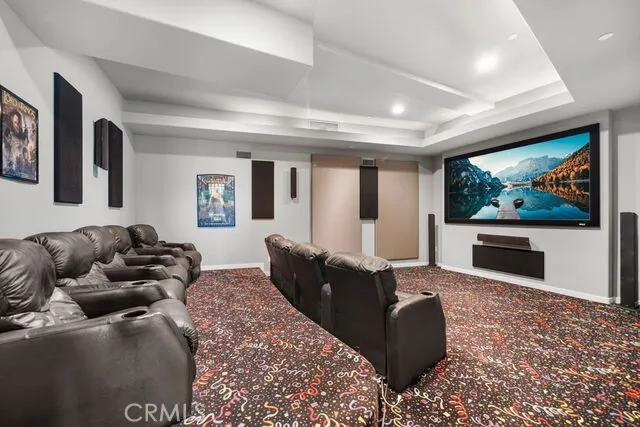 Theater room is adjacent to Game room