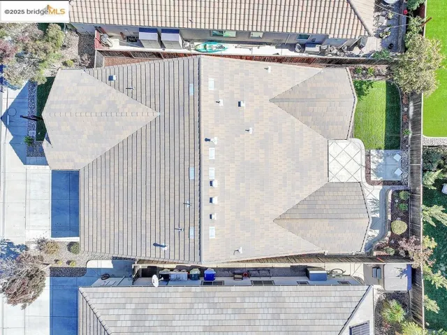View from above of property