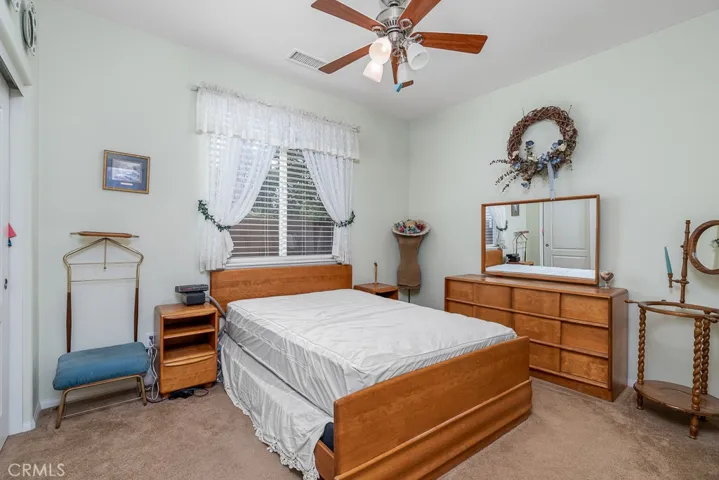 Bedroom next to one of the bathrooms