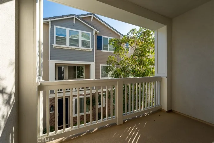 Balcony on the second level accessed thru living room