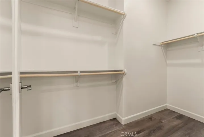 Walk-in closet in the primary bedroom
