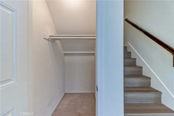storage closet under the stairs
