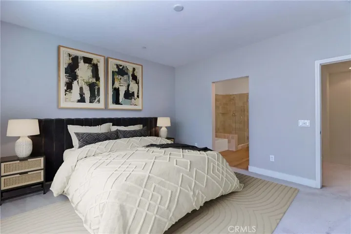 master bedroom virtually staged