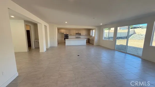 Family room and Kitchen Open Floorplan