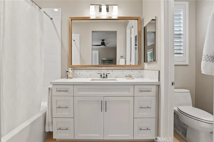 Beautifully updated secondary bathroom.