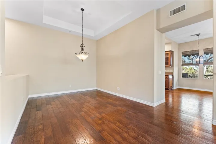 Trayed Ceiling in Dining Room