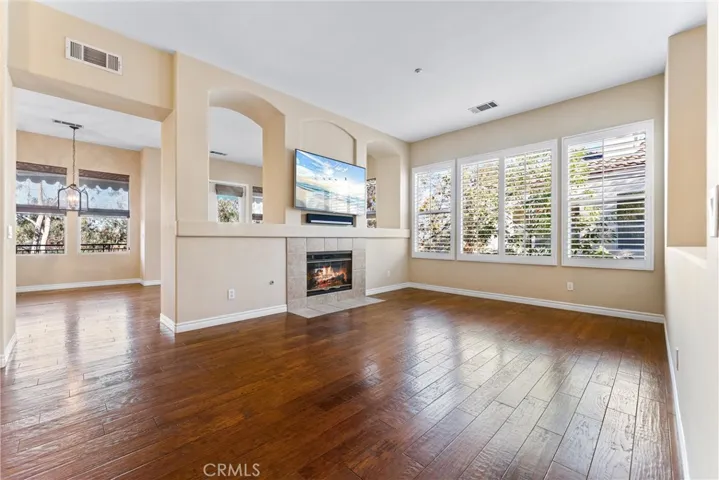 Living Room with High Ceilings