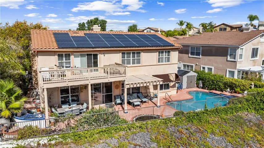 Backyard and deck