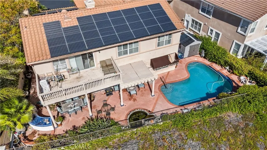 Aerial view of the rear of the home!
