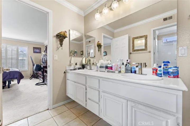 Bathroom #4 has access to the upstairs hallway and bedrom #5.
