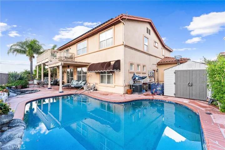 Pool with views of the back of the home!