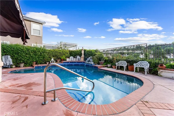 Private pool with hillside views!