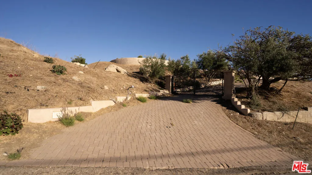 Private gated driveway