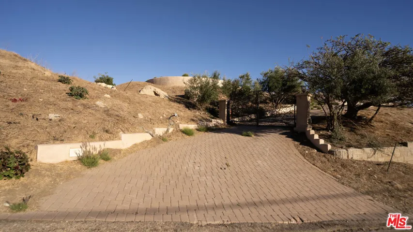 Private gated driveway