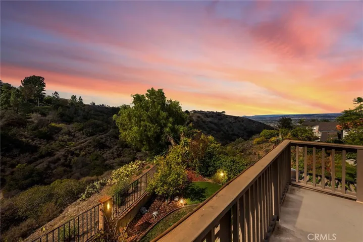 Incredible twilight views from primary suite balcony
