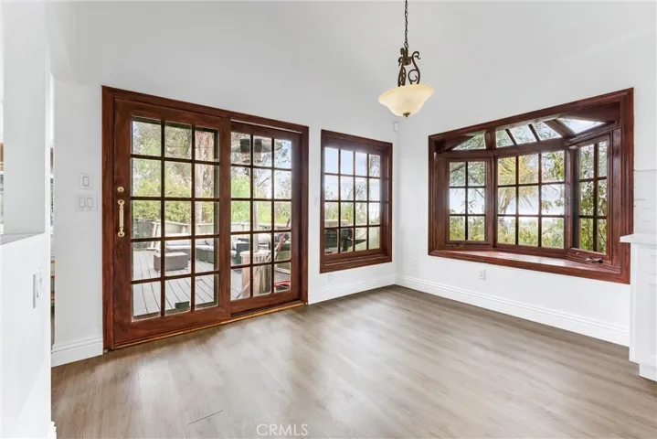 Kitchen area with access to the patio