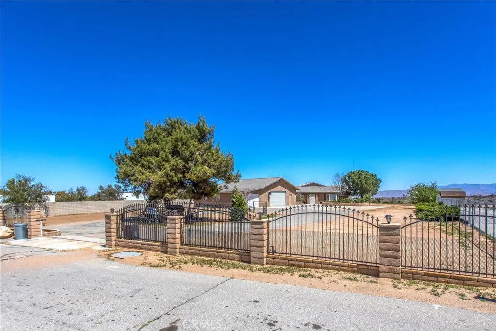 Entrance is fenced and gated