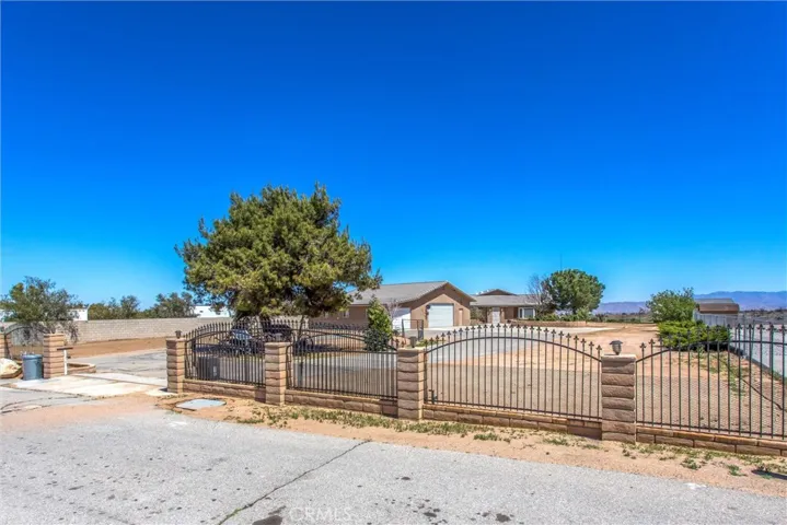 Entrance is fenced and gated