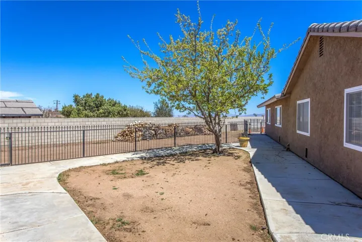 Separate fenced area for garden or pets