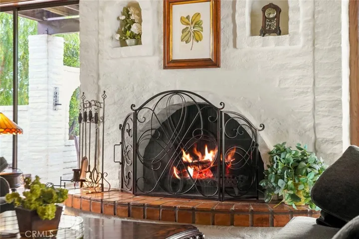 Main house family room fireplace.