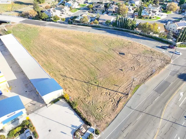 Aerial view of residential area