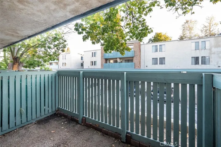 Partially covered patio