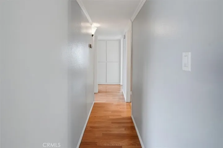 Hallway leading to bedrooms and bathrooms