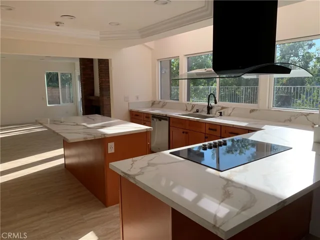 Kitchen open space to the  bonus room