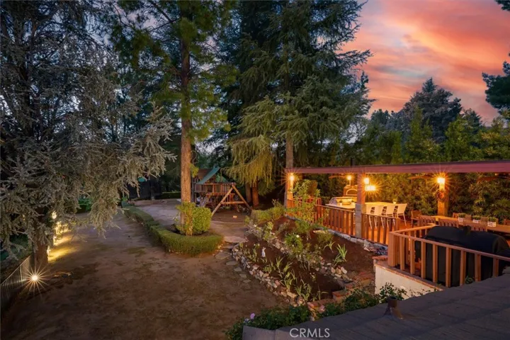 Covered Deck at Twilight