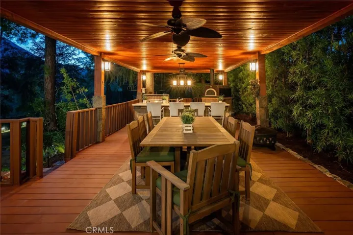 Covered Deck at Twilight