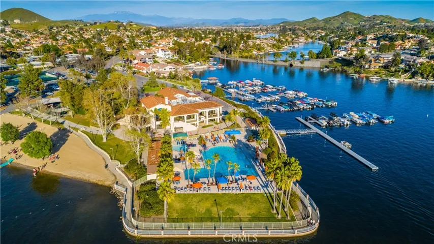 The lodge and pool