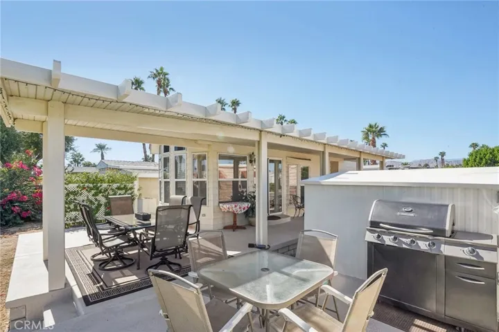 BBQ and shed will stay, as well as the outdoor furniture.