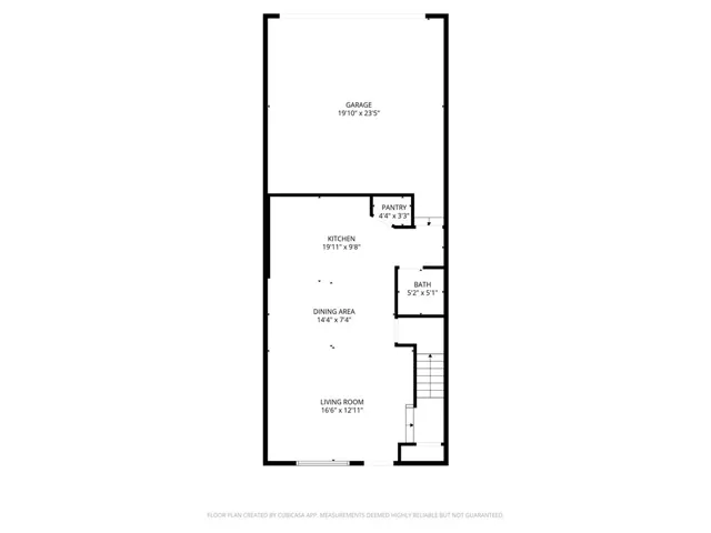 Downstairs floor plan