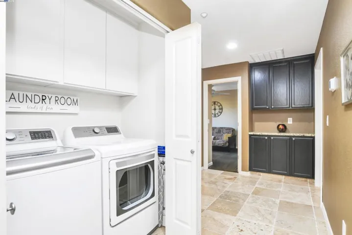 Laundry room and hallway