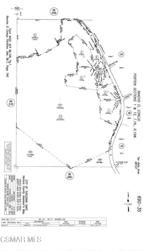 1901 Westlake Blvd. Plat Map