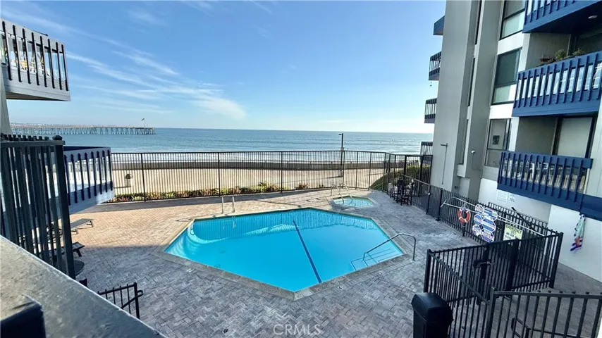 Pool with view of the ocean.