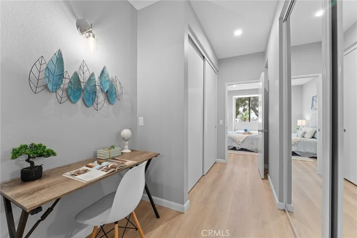 This area once had a separate sink but has been removed so as to use as an office nook or whatever else you need.